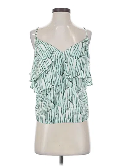 Pre-owned Topshop Sleeveless Blouse In Green