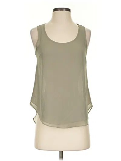 Pre-owned Topshop Sleeveless Blouse In Green