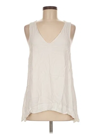 Pre-owned Topshop Sleeveless Blouse In Ivory