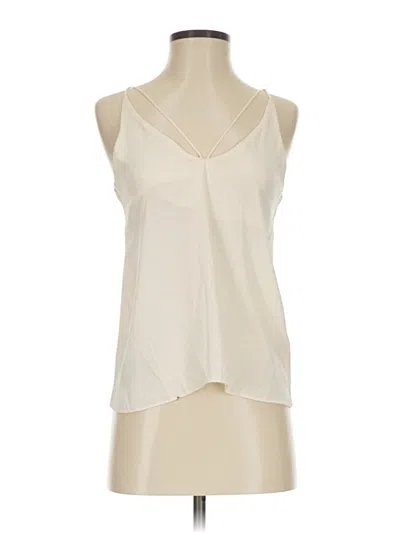 Pre-owned Topshop Sleeveless Blouse In Ivory