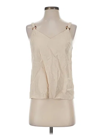 Pre-owned Topshop Sleeveless Blouse In Ivory