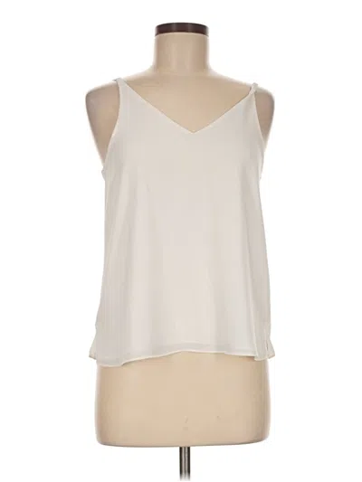Pre-owned Topshop Sleeveless Blouse In Ivory