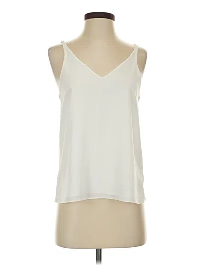 Pre-owned Topshop Sleeveless Blouse In Ivory