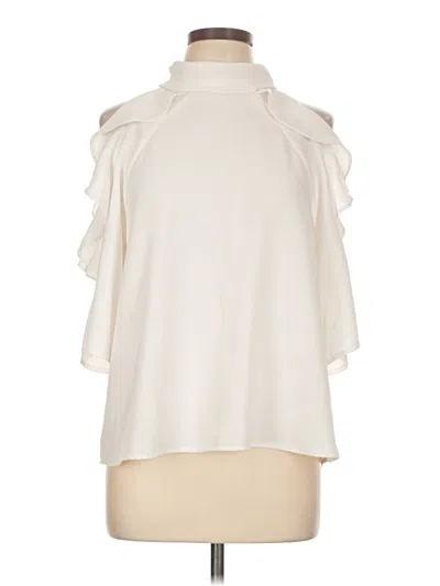 Pre-owned Topshop Sleeveless Blouse In Ivory