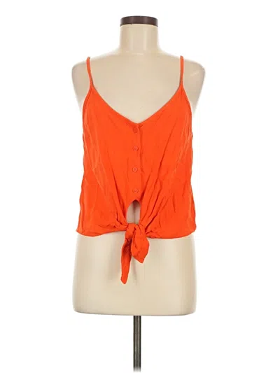 Pre-owned Topshop Sleeveless Blouse In Orange