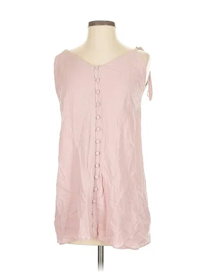 Pre-owned Topshop Sleeveless Blouse In Pink