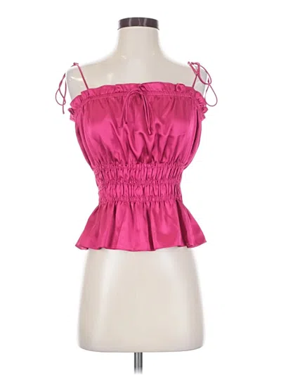 Pre-owned Topshop Sleeveless Blouse In Pink