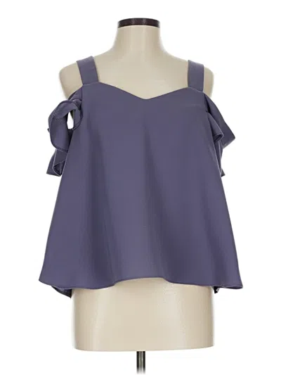 Pre-owned Topshop Sleeveless Blouse In Purple