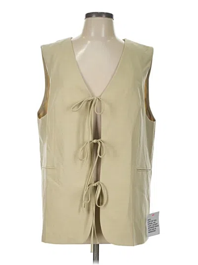 Pre-owned Topshop Sleeveless Blouse In Tan