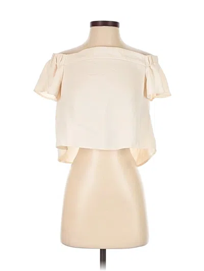 Pre-owned Topshop Sleeveless Blouse In White