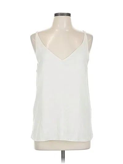 Pre-owned Topshop Sleeveless Blouse In White