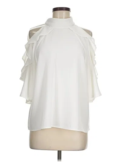 Pre-owned Topshop Sleeveless Blouse In White