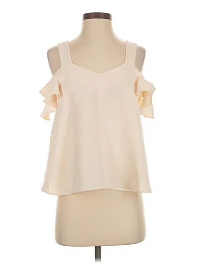 Pre-owned Topshop Sleeveless Blouse In White