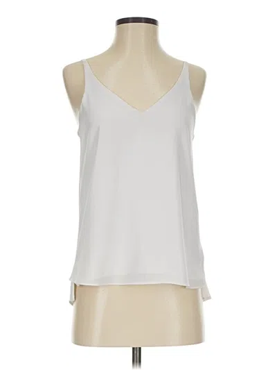 Pre-owned Topshop Sleeveless Blouse In White