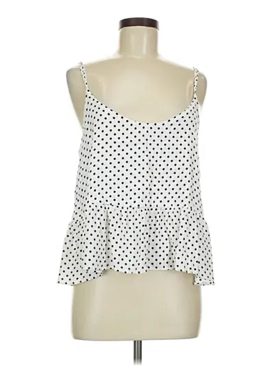 Pre-owned Topshop Sleeveless Blouse In White