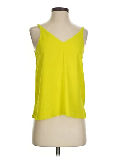 Pre-owned Topshop Sleeveless Blouse In Yellow
