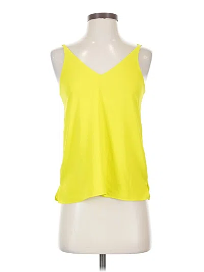 Pre-owned Topshop Sleeveless Top Yellow Halter Neckline Tops