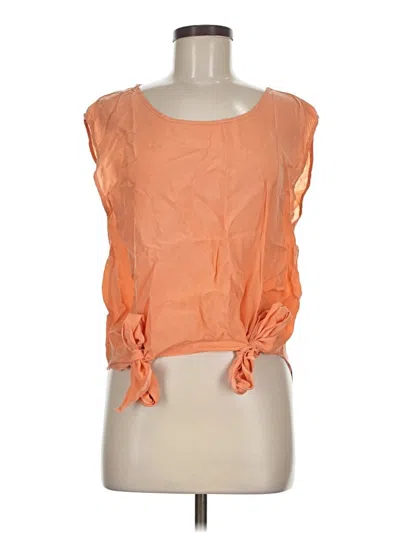 Pre-owned Topshop Sleeveless T-shirt In Orange