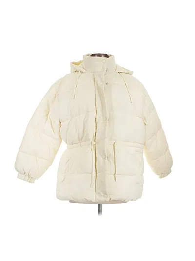 Pre-owned Topshop Snow Jacket In Ivory