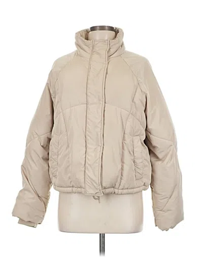 Pre-owned Topshop Snow Jacket In Tan