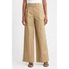 Topshop Stretch Cotton Chinos In Sand