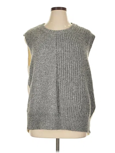 Pre-owned Topshop Sweater Vest In Gray