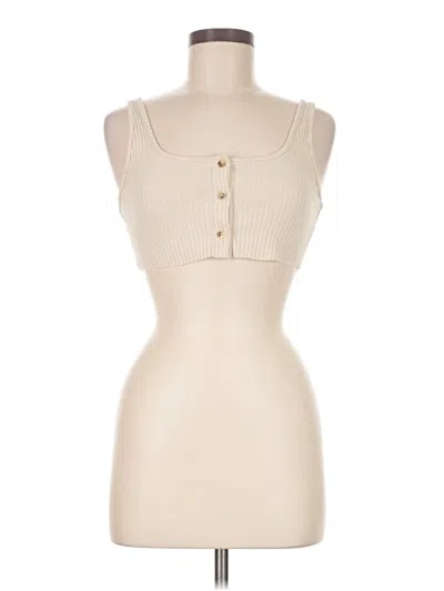 Pre-owned Topshop Sweater Vest In Ivory