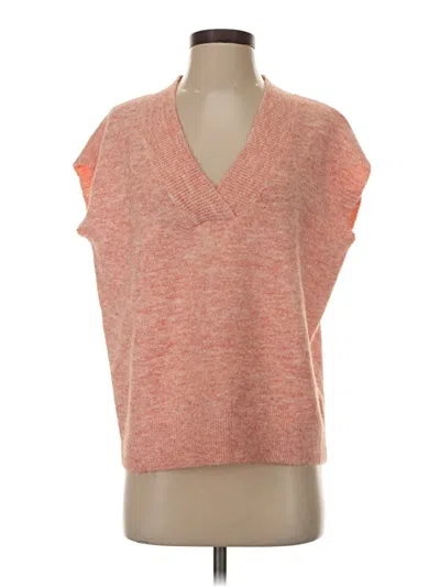 Topshop Sweater Vest In Pink