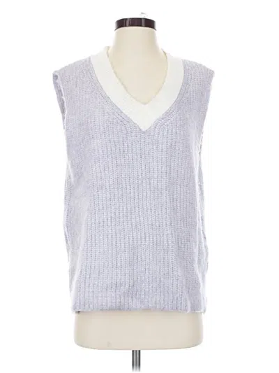 Pre-owned Topshop Sweater Vest In Silver