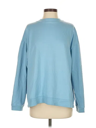 Pre-owned Topshop Sweatshirt In Blue