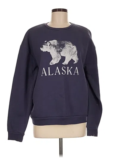 Pre-owned Topshop Sweatshirt In Blue