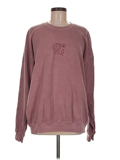 Pre-owned Topshop Sweatshirt In Burgundy