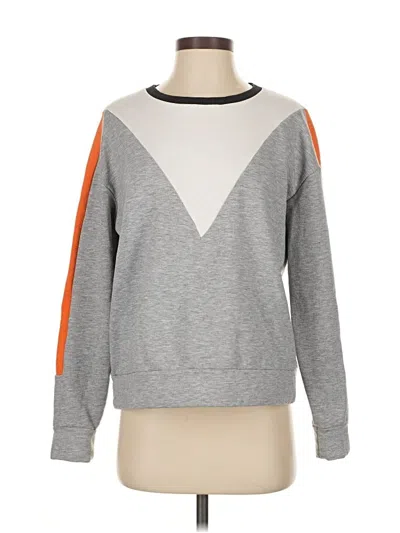 Pre-owned Topshop Sweatshirt In Gray