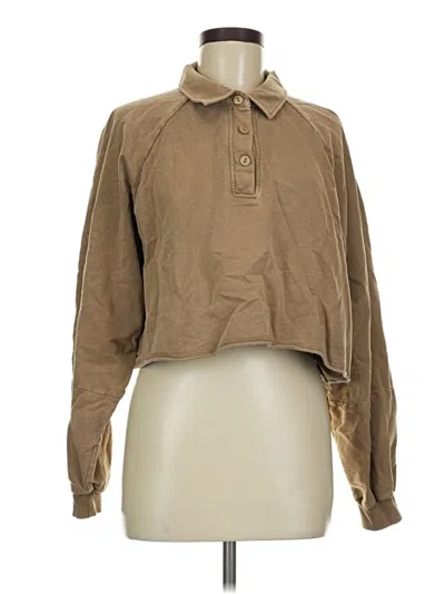 Pre-owned Topshop Sweatshirt In Tan