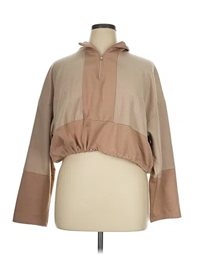 Pre-owned Topshop Sweatshirt In Tan