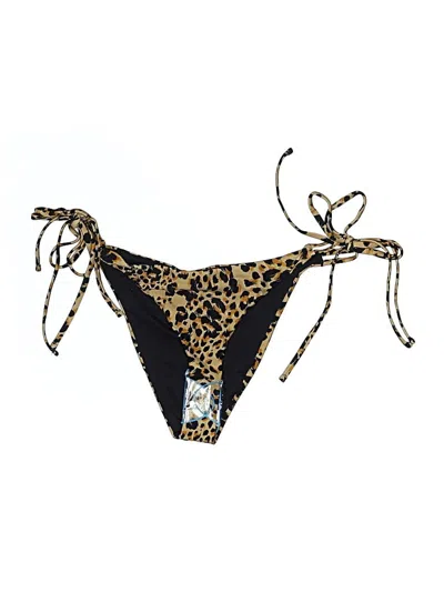 Pre-owned Topshop Swimsuit Bottoms In Black