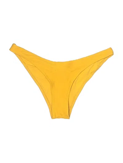Pre-owned Topshop Swimsuit Bottoms In Yellow