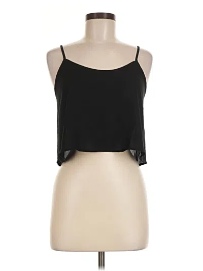 Pre-owned Topshop Tank Top Black Halter Neckline Tops