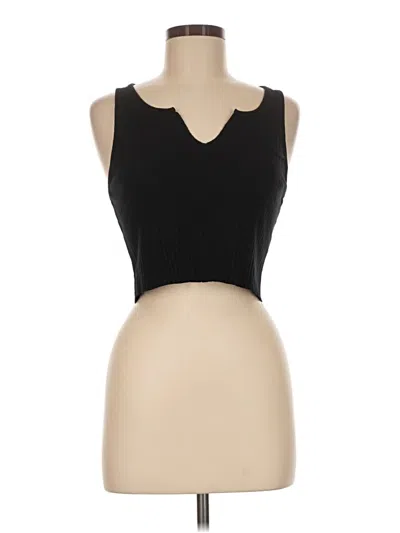 Pre-owned Topshop Tank Top Black Strapless Neckline Tops