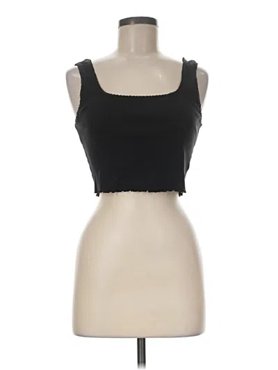Pre-owned Topshop Tank Top Black Strapless Neckline Tops