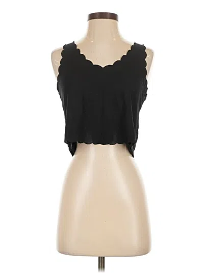 Pre-owned Topshop Tank Top Black Sweetheart Neckline Tops