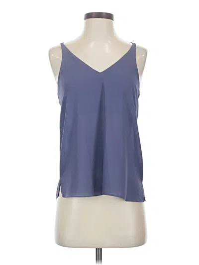 Pre-owned Topshop Tank Top Blue Halter Neckline Tops