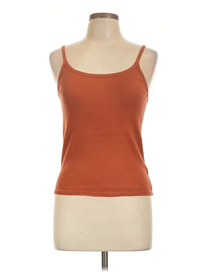 Pre-owned Topshop Tank Top Brown Strapless Neckline Tops