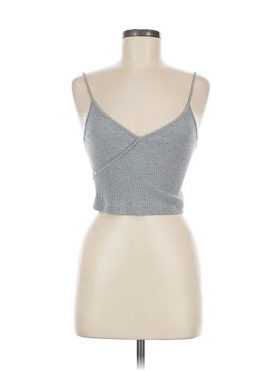 Pre-owned Topshop Tank Top Gray Strapless Neckline Tops