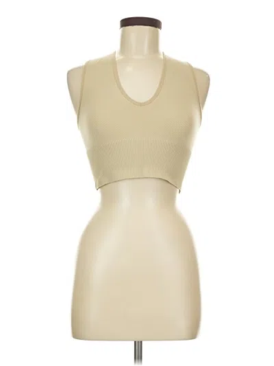 Pre-owned Topshop Tank Top Tan Halter Neckline Tops