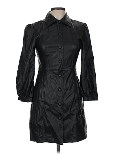 Pre-owned Topshop Trenchcoat In Black