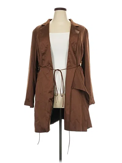 Pre-owned Topshop Trenchcoat In Brown