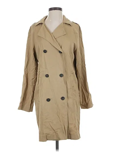 Pre-owned Topshop Trenchcoat In Tan