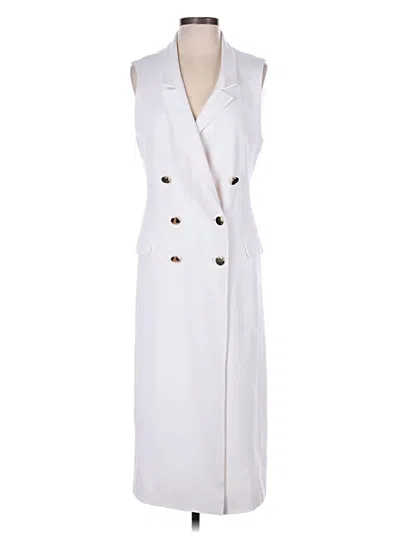 Pre-owned Topshop Trenchcoat In White