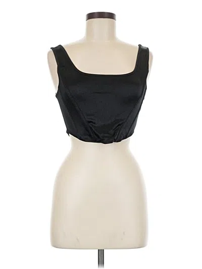 Pre-owned Topshop Tube Top Black Strapless Neckline Tops